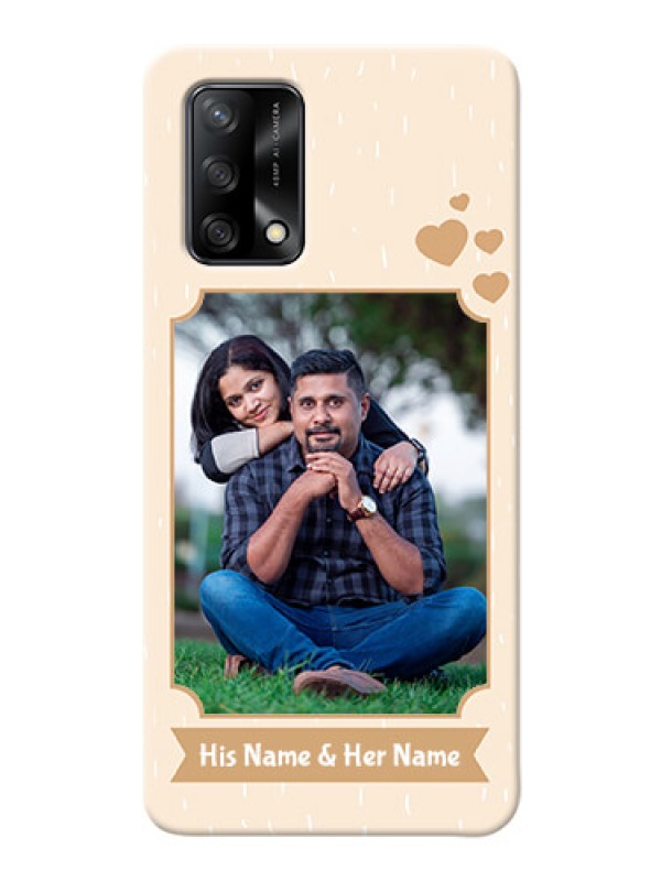 Custom Oppo F19 mobile phone cases with confetti love design 