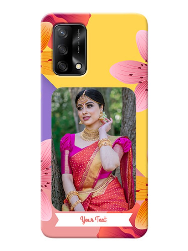 Custom Oppo F19 Mobile Covers: 3 Image With Vintage Floral Design