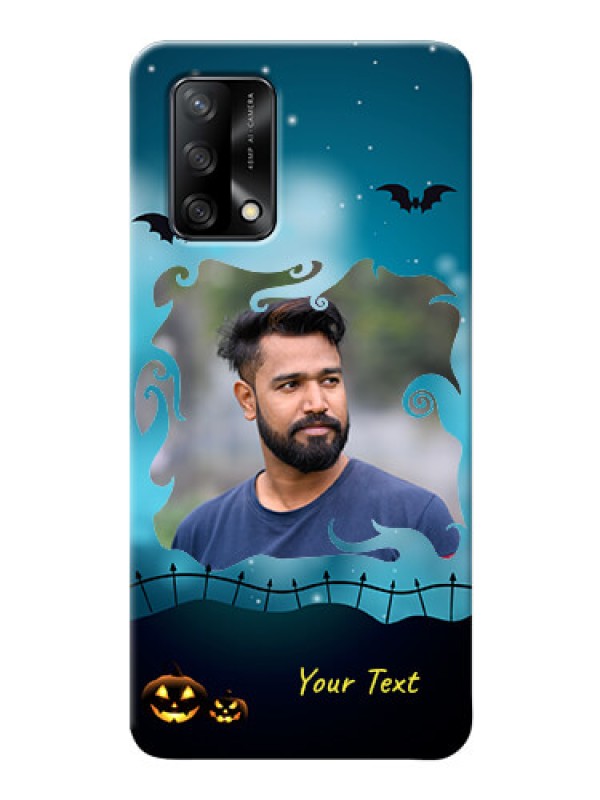 Custom Oppo F19 Personalised Phone Cases: Halloween frame design