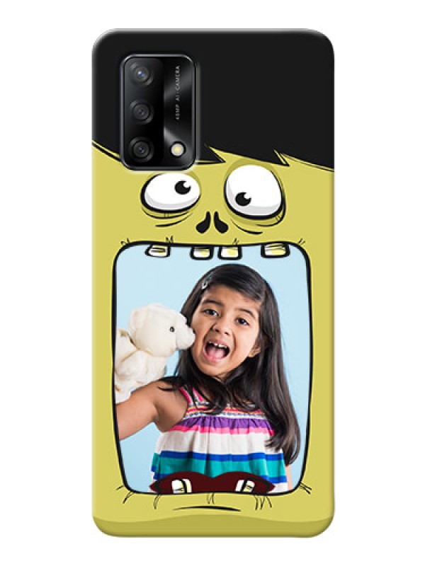Custom Oppo F19 Mobile Covers: Cartoon monster back case Design
