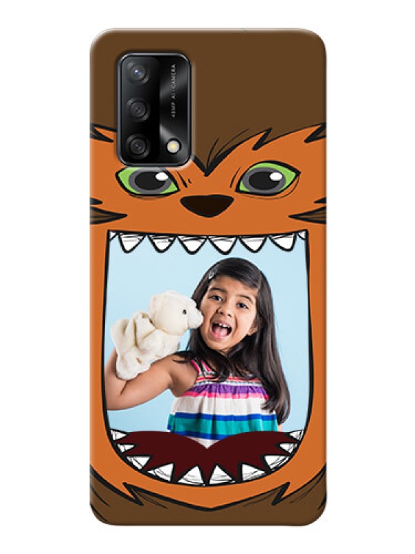 Custom Oppo F19 Phone Covers: Owl Monster Back Case Design