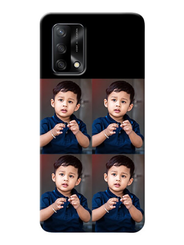 Custom Oppo F19 4 Image Holder on Mobile Cover