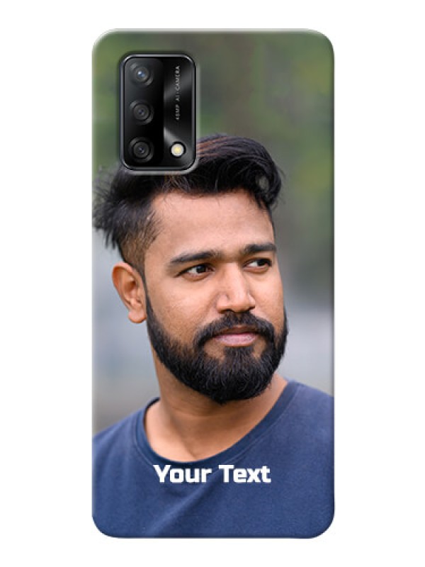 Custom Oppo F19 Mobile Cover: Photo with Text