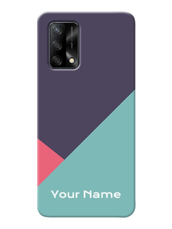 Custom Oppo F19 Custom Phone Cases: Tri Color abstract Design