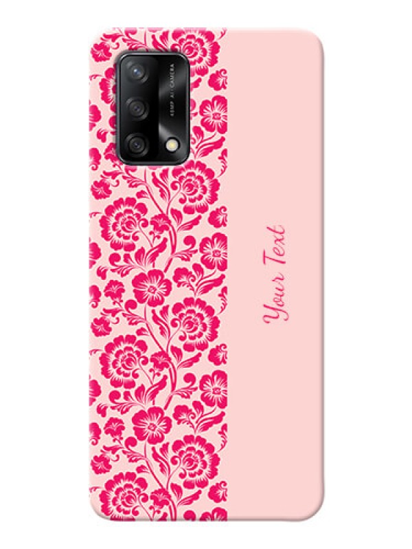 Custom Oppo F19 Phone Back Covers: Attractive Floral Pattern Design