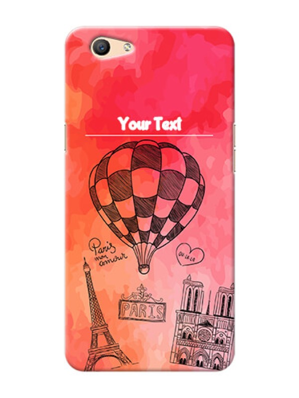 Custom Oppo F1s abstract painting with paris theme Design