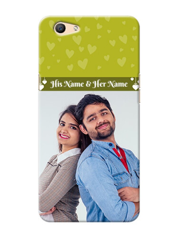 Custom Oppo F1s you and me design with hanging hearts Design