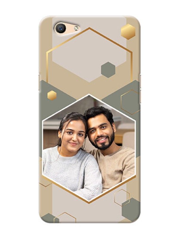 Custom Oppo F1S Phone Back Covers: Stylish Hexagon Pattern Design