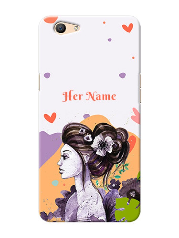 Custom Oppo F1S Custom Mobile Case with Woman And Nature Design