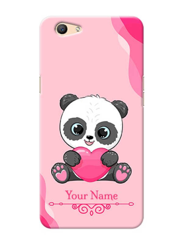 Custom Oppo F1S Mobile Back Covers: Cute Panda Design