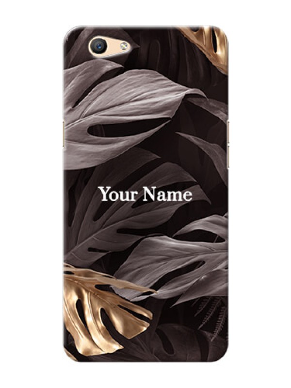 Custom Oppo F1S Mobile Back Covers: Wild Leaves digital paint Design