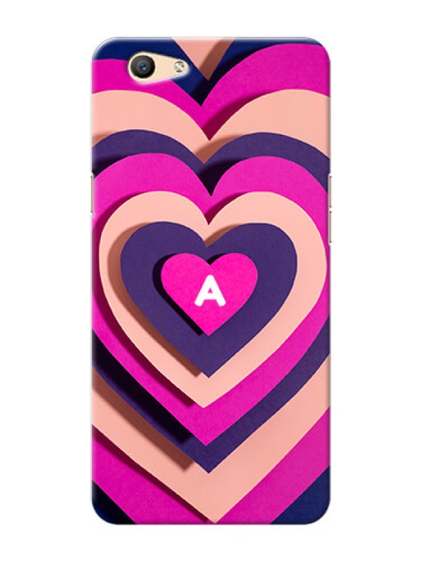 Custom Oppo F1S Custom Mobile Case with Cute Heart Pattern Design
