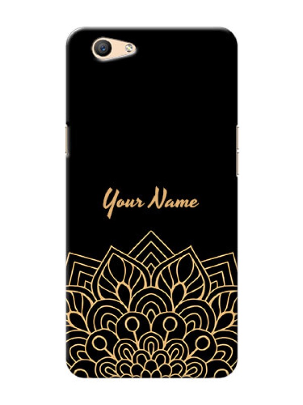 Custom Oppo F1S Back Covers: Golden mandala Design