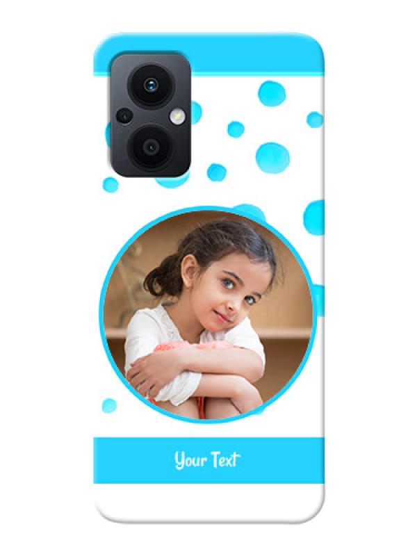 Custom Oppo F21 Pro 5G Custom Phone Covers: Blue Bubbles Pattern Design