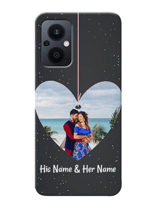 Custom Oppo F21 Pro 5G custom phone cases: Hanging Heart Design
