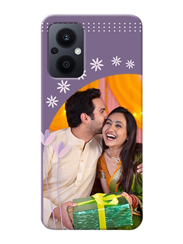 Custom Oppo F21 Pro 5G Phone covers for girls: lavender flowers design 