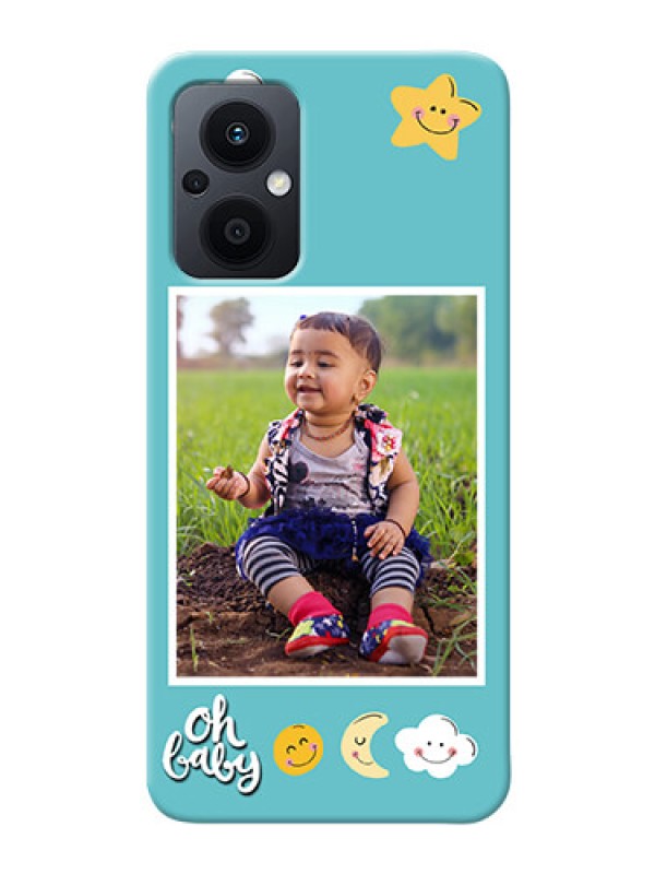 Custom Oppo F21 Pro 5G Personalised Phone Cases: Smiley Kids Stars Design