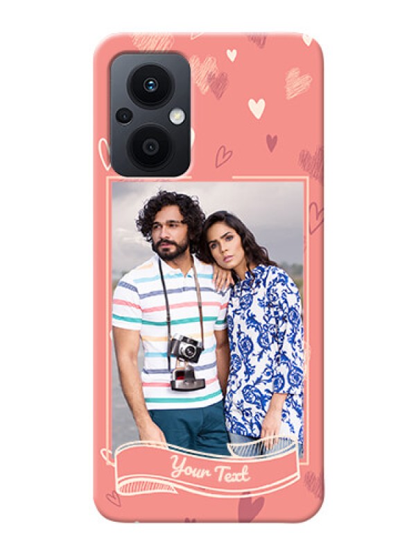 Custom Oppo F21 Pro 5G custom mobile phone cases: love doodle art Design