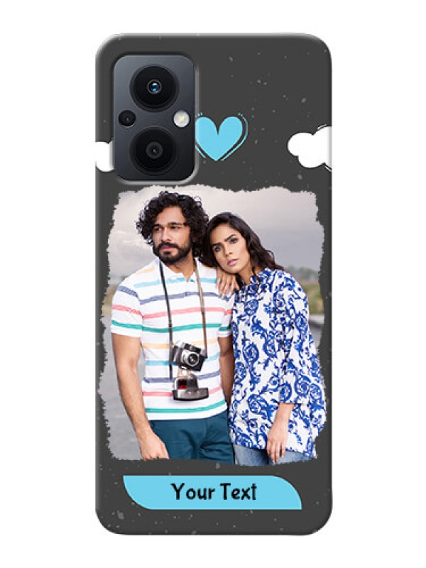 Custom Oppo F21 Pro 5G Mobile Back Covers: splashes with love doodles Design
