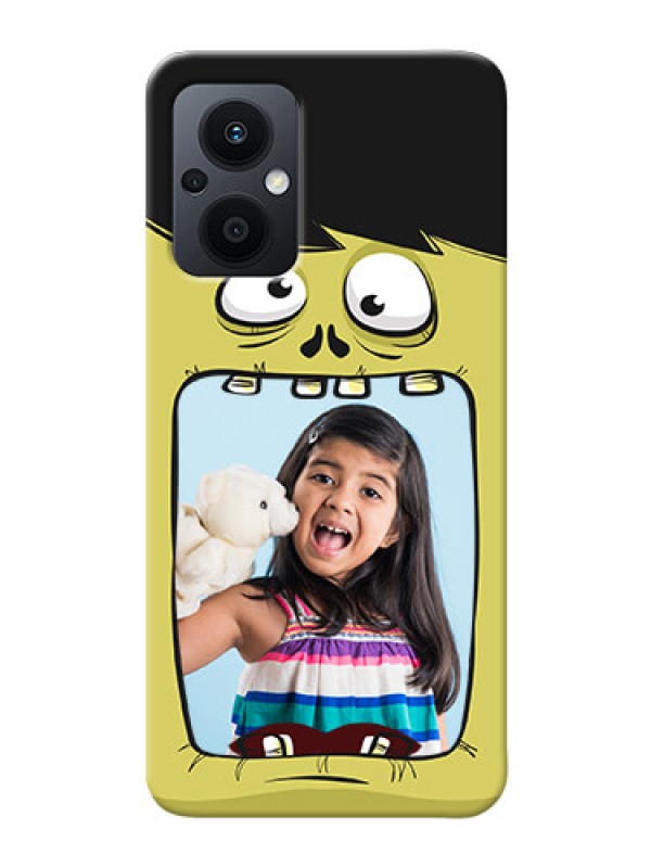 Custom Oppo F21 Pro 5G Mobile Covers: Cartoon monster back case Design