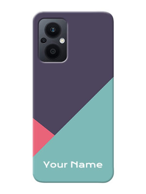 Custom Oppo F21 Pro 5G Custom Phone Cases: Tri Color abstract Design
