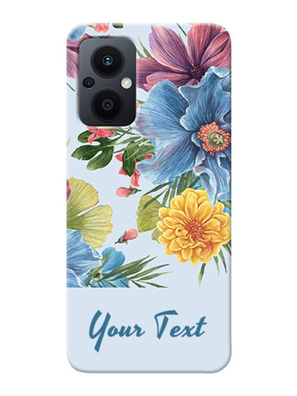 Custom Oppo F21 Pro 5G Custom Phone Cases: Stunning Watercolored Flowers Painting Design