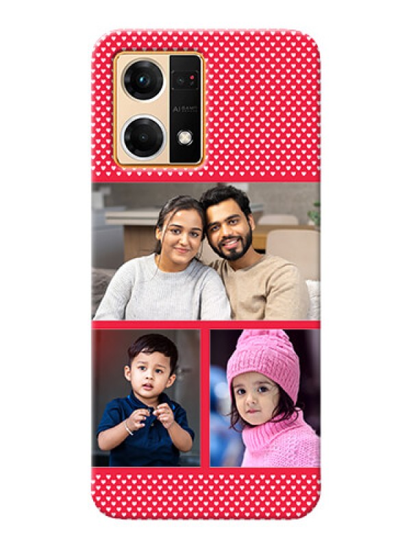 Custom Oppo F21 Pro mobile back covers online: Bulk Pic Upload Design