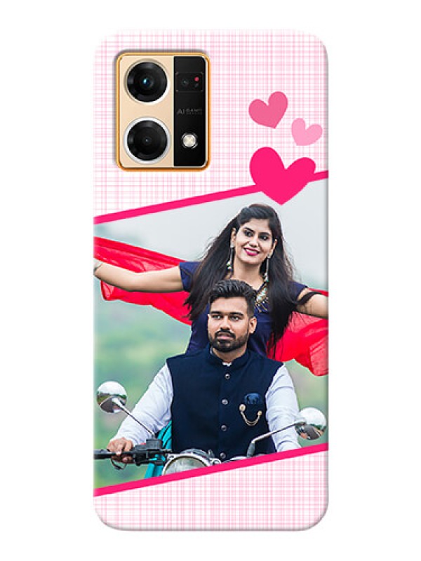 Custom Oppo F21 Pro Personalised Phone Cases: Love Shape Heart Design