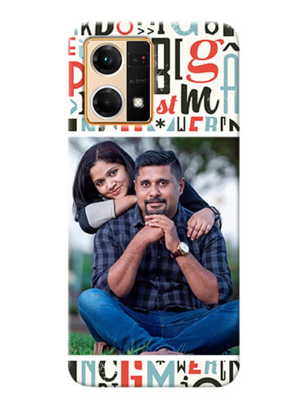 Custom Oppo F21 Pro custom mobile phone covers: Alphabet Design
