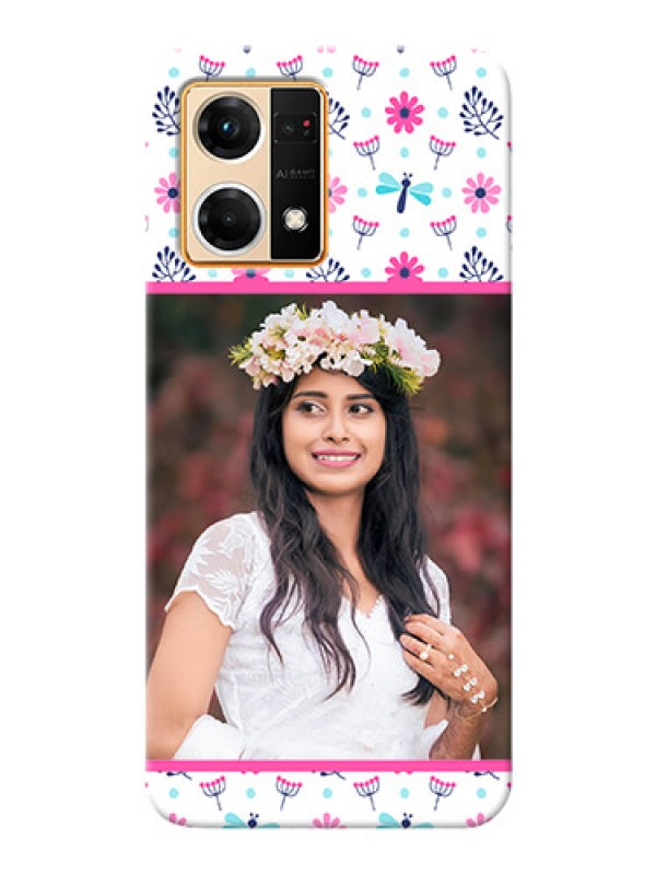 Custom Oppo F21 Pro Mobile Covers: Colorful Flower Design