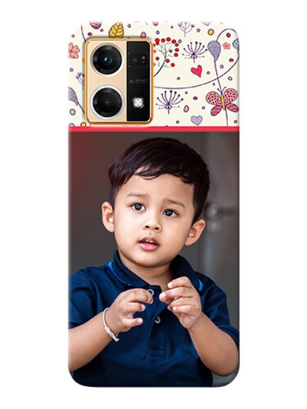 Custom Oppo F21 Pro phone back covers: Premium Floral Design