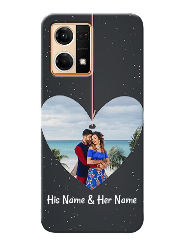 Custom Oppo F21 Pro custom phone cases: Hanging Heart Design
