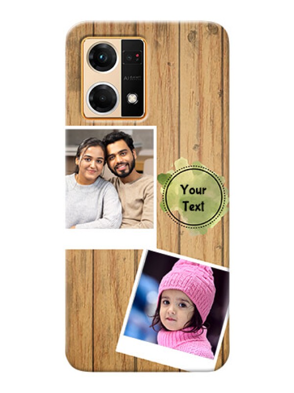 Custom Oppo F21 Pro Custom Mobile Phone Covers: Wooden Texture Design