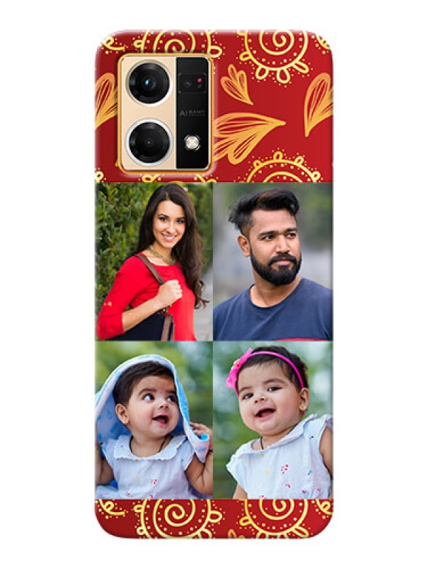 Custom Oppo F21 Pro Mobile Phone Cases: 4 Image Traditional Design