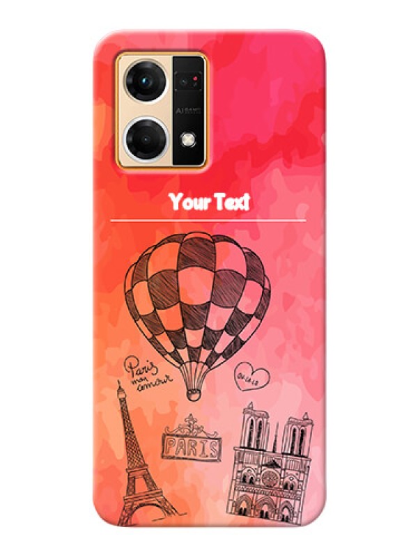 Custom Oppo F21 Pro Personalized Mobile Covers: Paris Theme Design