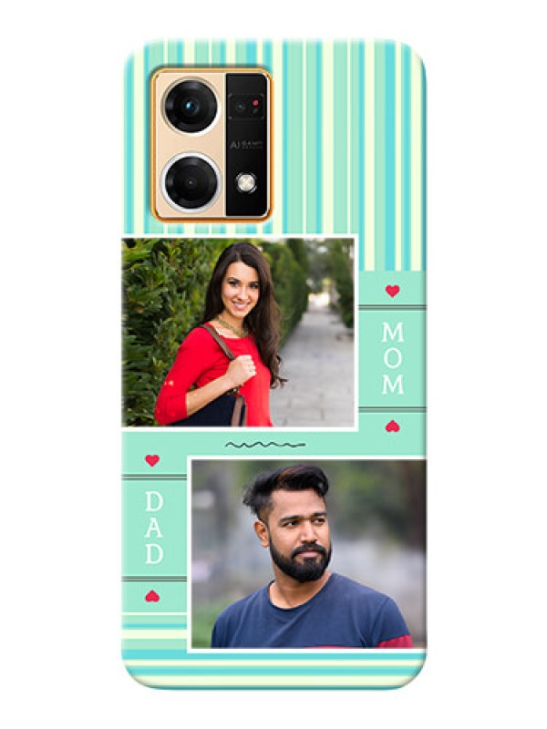 Custom Oppo F21 Pro custom mobile phone covers: Mom & Dad Pic Design