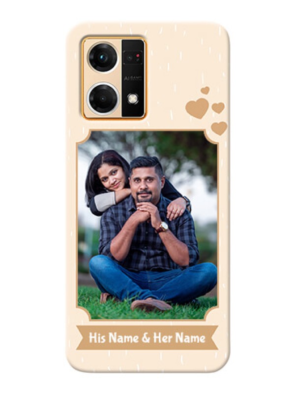 Custom Oppo F21 Pro mobile phone cases with confetti love design 