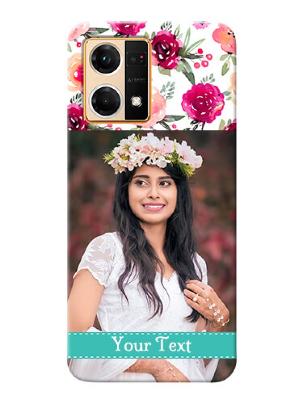 Custom Oppo F21 Pro Personalized Mobile Cases: Watercolor Floral Design