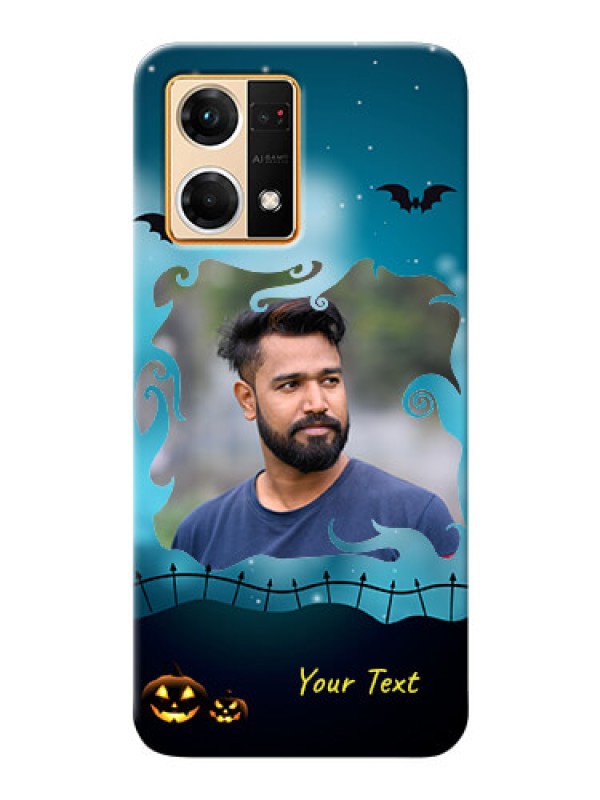 Custom Oppo F21 Pro Personalised Phone Cases: Halloween frame design