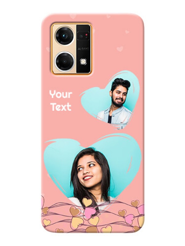 Custom Oppo F21 Pro customized phone cases: Love Doodle Design