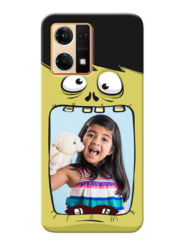 Custom Oppo F21 Pro Mobile Covers: Cartoon monster back case Design