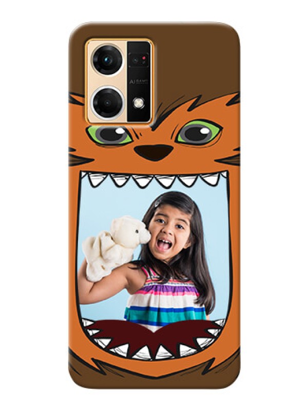 Custom Oppo F21 Pro Phone Covers: Owl Monster Back Case Design