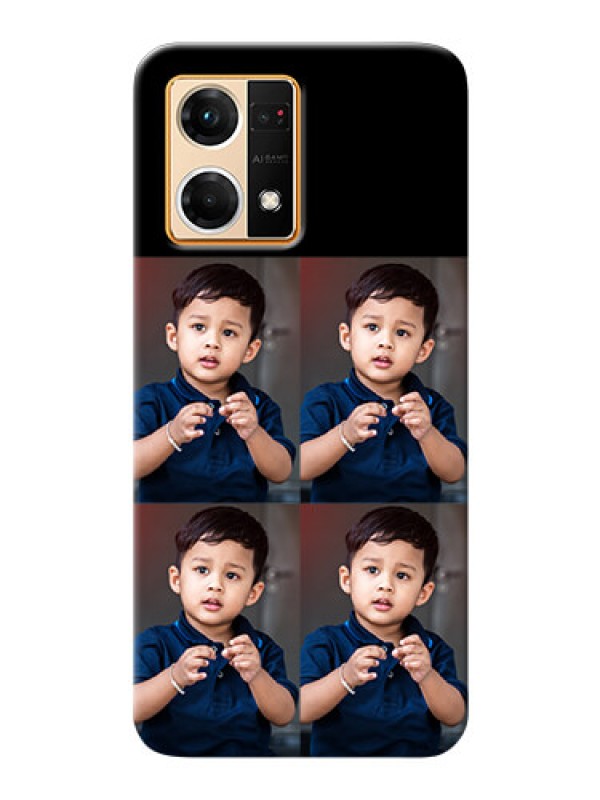 Custom Oppo F21 Pro 4 Image Holder on Mobile Cover