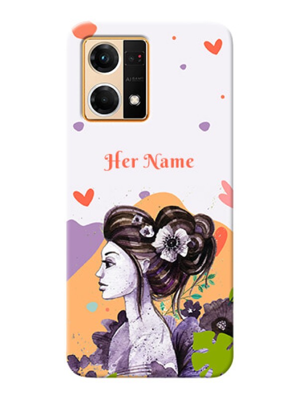 Custom Oppo F21 Pro Custom Mobile Case with Woman And Nature Design