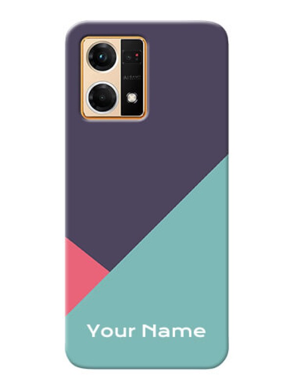 Custom Oppo F21 Pro Custom Phone Cases: Tri Color abstract Design