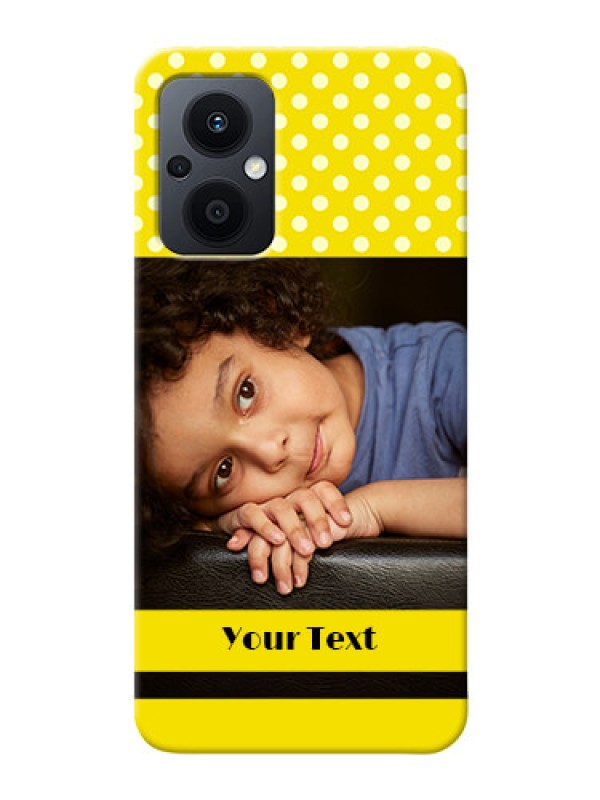 Custom Oppo F21s Pro 5G Custom Mobile Covers: Bright Yellow Case Design