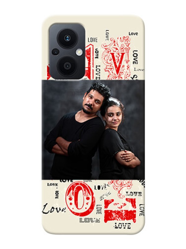 Custom Oppo F21s Pro 5G mobile cases online: Trendy Love Design Case