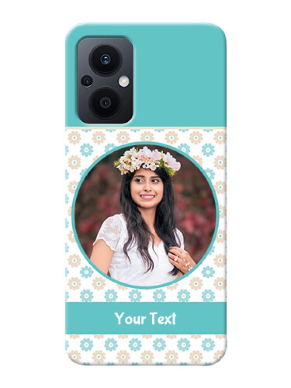 Custom Oppo F21s Pro 5G Custom Mobile Back Covers: Beautiful Flowers Design