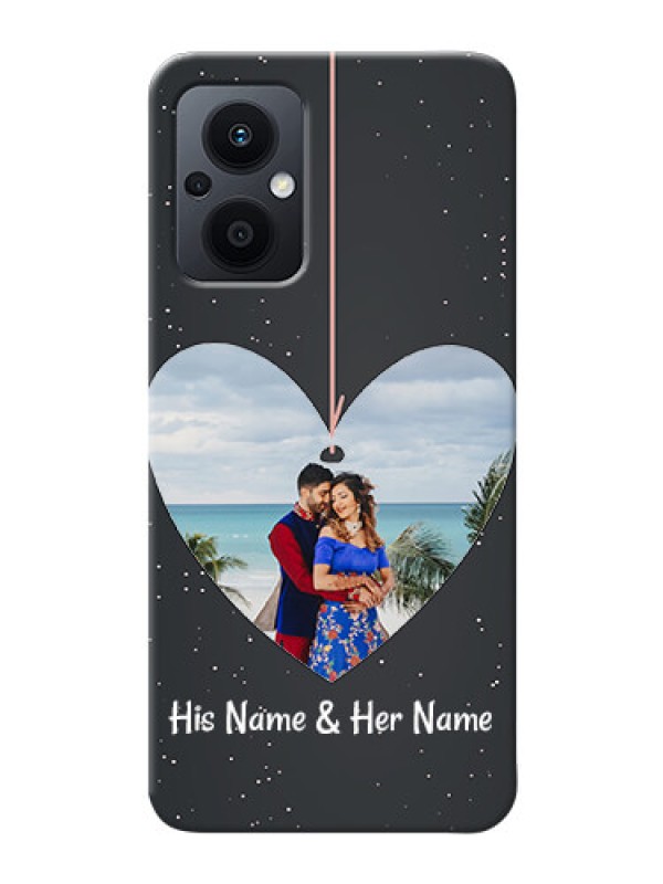 Custom Oppo F21s Pro 5G custom phone cases: Hanging Heart Design