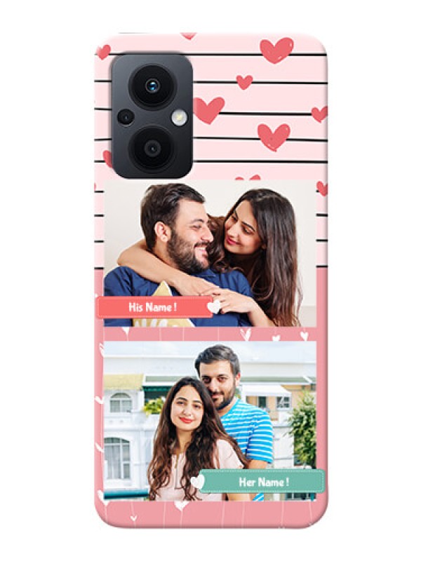 Custom Oppo F21s Pro 5G custom mobile covers: Photo with Heart Design
